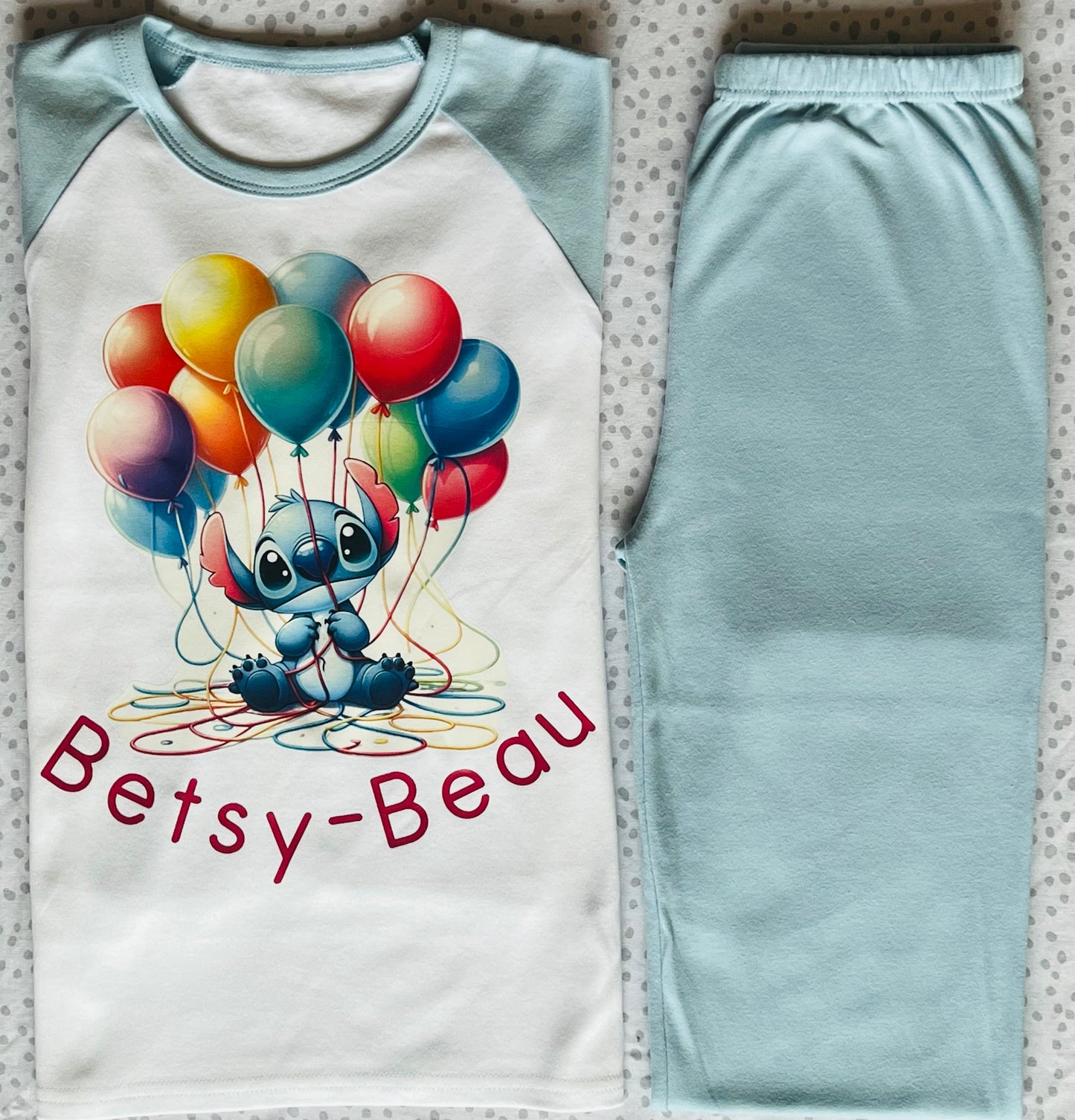 Stitch Balloon Personalised Pjamas