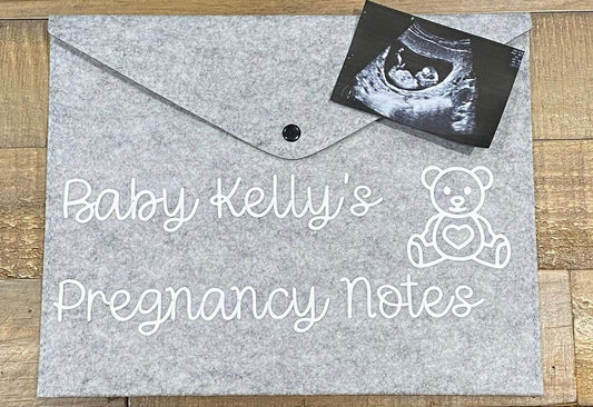 Personalised Pregnancy Notes Folder