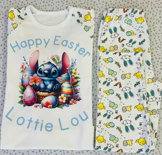 Stitch Personalised Easter Pjamas